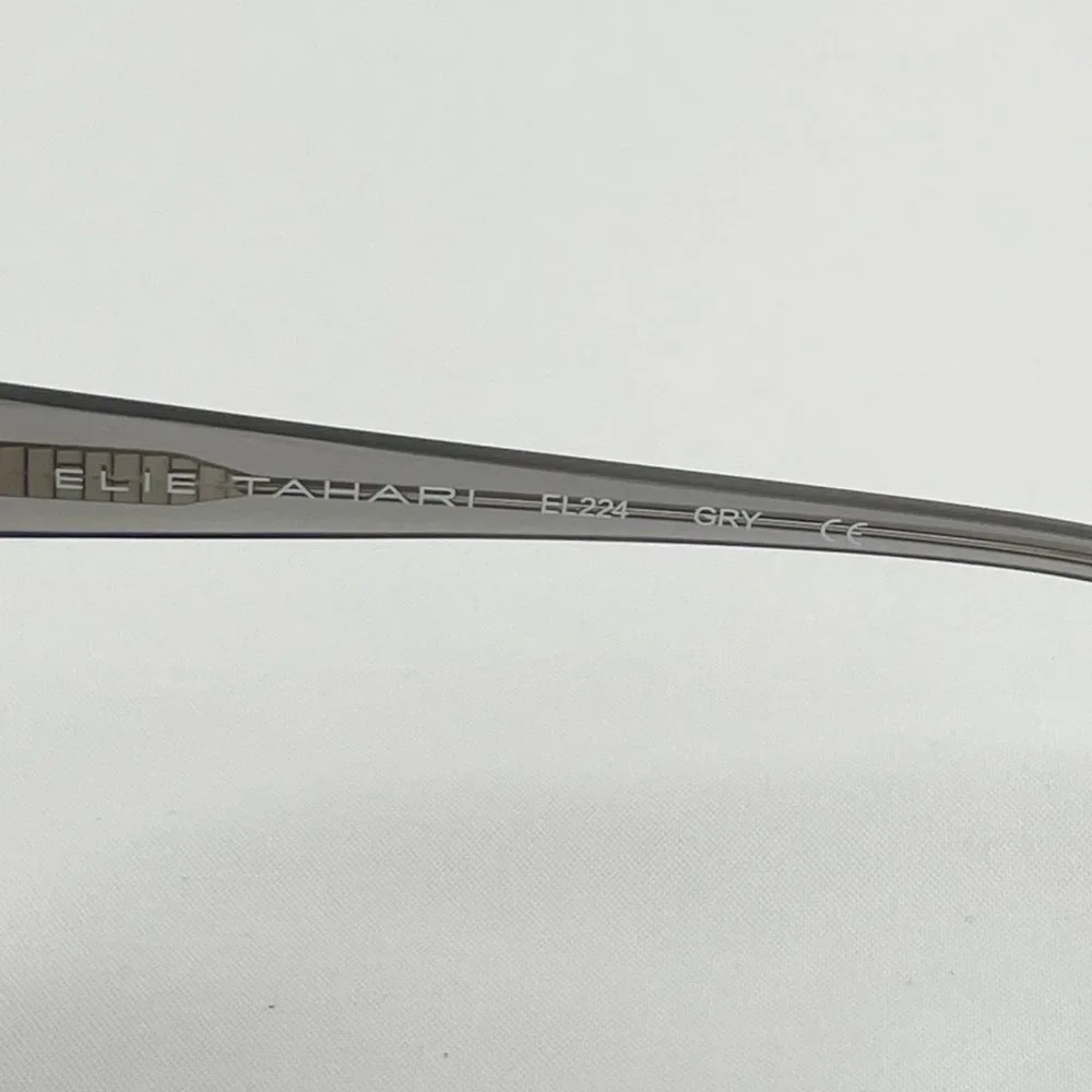 Elie Tahari Gray Oval Sunglasses MSRP $175